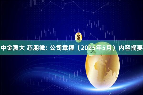 中金宸大 芯朋微: 公司章程(2025年5月)内容摘要