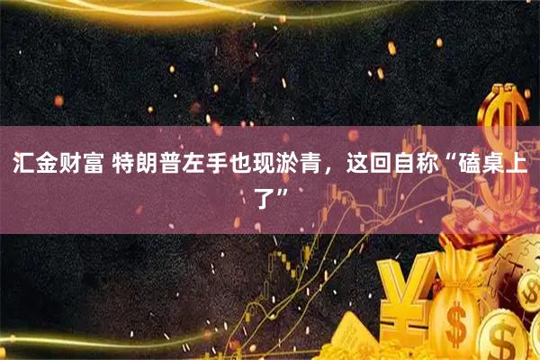 汇金财富 特朗普左手也现淤青，这回自称“磕桌上了”
