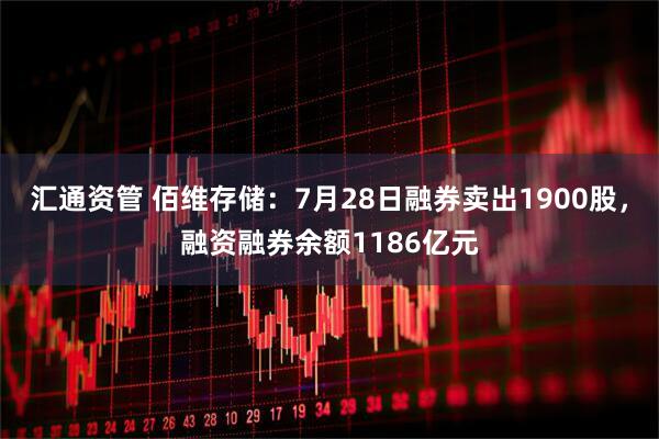 汇通资管 佰维存储：7月28日融券卖出1900股，融资融券余额1186亿元